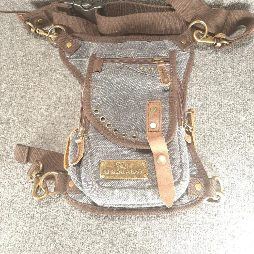 Ukoala Bag Wrangler Compact Canvas Drop Leg Thigh Holster Tactical Travel Pack